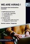 Loker Jakarta Barat Kalideres